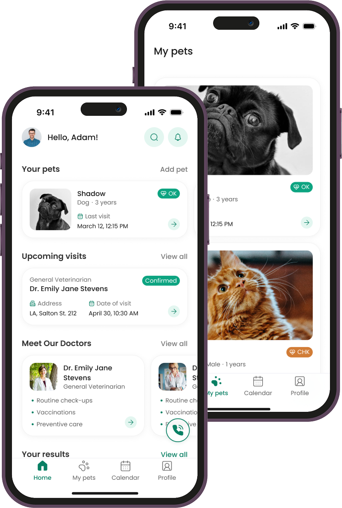 Doc2Pet App Screenshots
